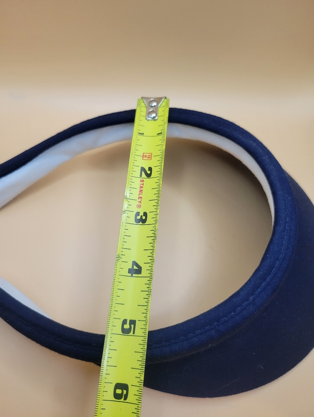 Navy Padded Visor with Tail Embroidery - Picture 5 of 5